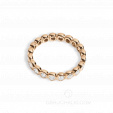 Женское обручальное кольцо с круглыми бриллиантами на заказ фото 2