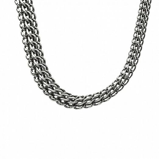 Массивная мужская цепь серебро на заказ фото