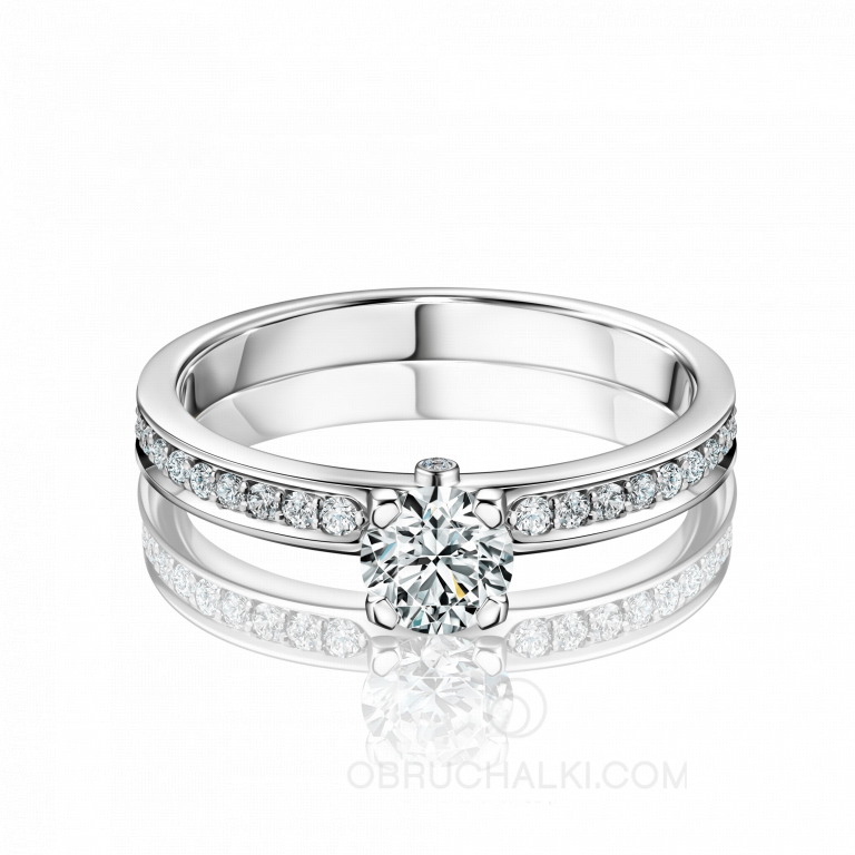 Помолвочное кольцо с бриллиантом MYSTERY ROUND DIAMOND