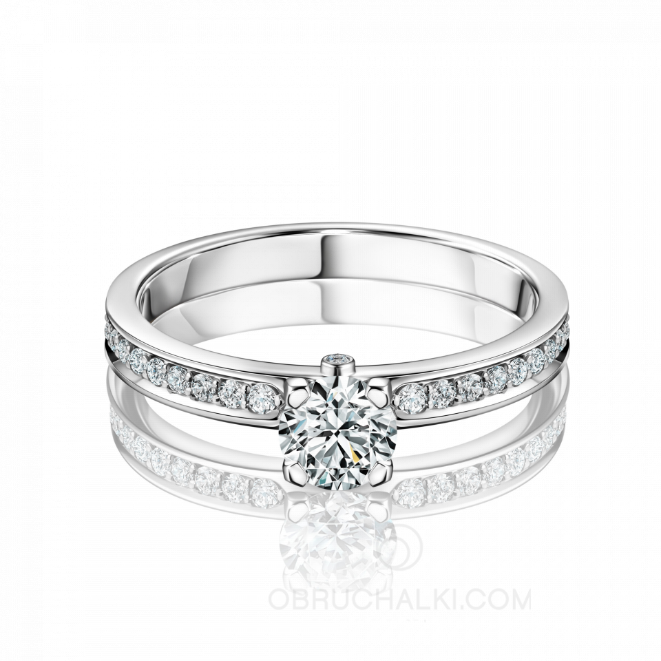 Помолвочное кольцо с бриллиантом MYSTERY ROUND DIAMOND