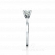 Кольцо для помолвки с бриллиантом огранки принцесса FIANCÉE PRINCESS  на заказ фото 4