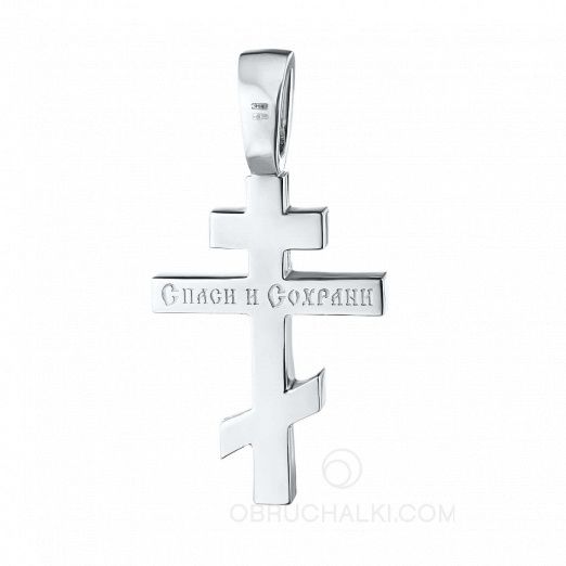 Нательный мужской крест с распятием MAN CROSS I на заказ фото 3