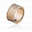 Женское кольцо с узором медовые соты HONEYCOMB на заказ фото