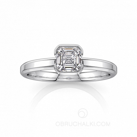 Помолвочное кольцо с бриллиантом Ашер ASCHER ELEGANCE