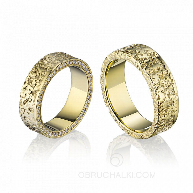 Необычные обручальные кольца CORK DIAMOND