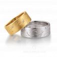 Красивые обручальные кольца с гравировкой и бриллиантами на заказ фото