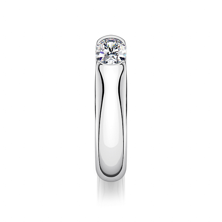 Помолвочное кольцо с овальным бриллиантом ELEGANT BRIDE