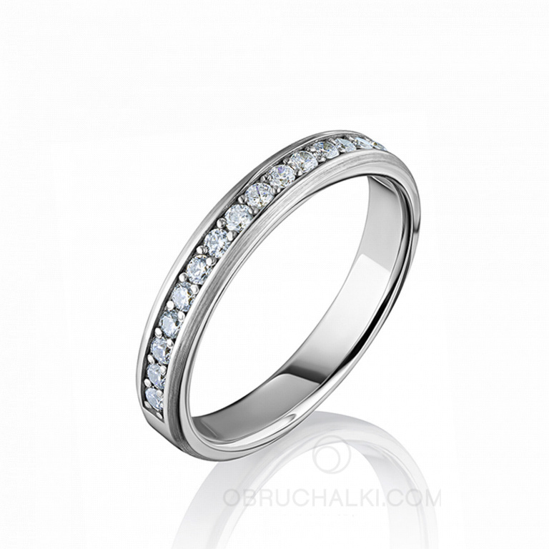Женское обручальное кольцо с бриллиантами DIAMOND STORY