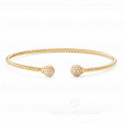 Элегантный женский браслет из золота с бриллиантами на заказ фото 2