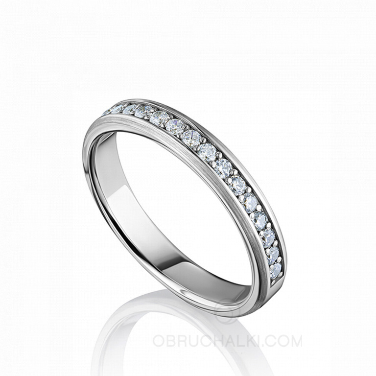 Женское обручальное кольцо с бриллиантами DIAMOND STORY