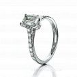 Кольцо на помолвку из бриллиантов EMERALD DIAMONDS RING на заказ фото