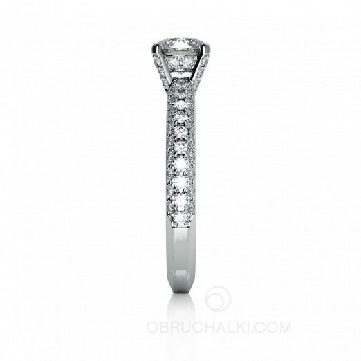 Помолвочное кольцо с бриллиантами для предложения PARIS PARIS на заказ фото 4