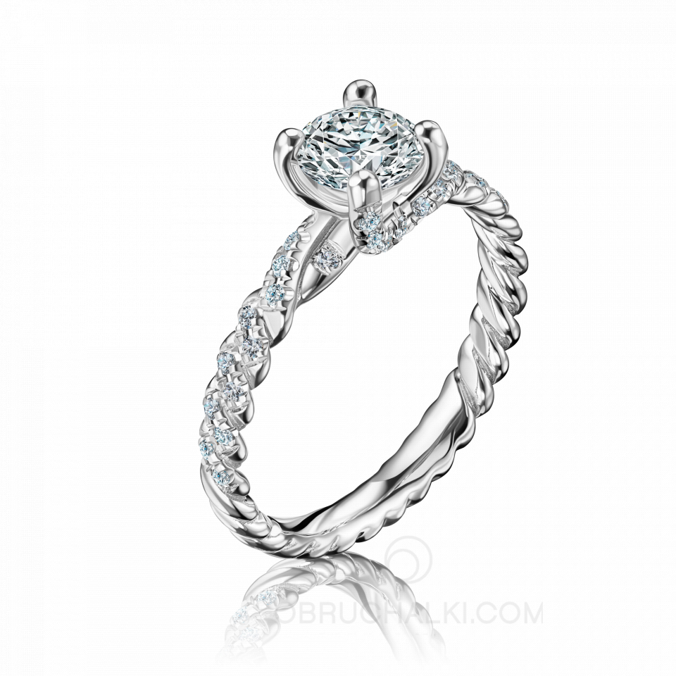 Кольцо для предложения из белого золота с бриллиантами TERNURA IMPERIAL