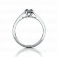 Помолвочное кольцо с эксклюзивным бриллиантом огранки Ашер ASSCHER RING на заказ фото 3
