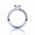 Помолвочное кольцо с бриллиантом 1 карат огранки Ашер ESMERALDA на заказ фото 3