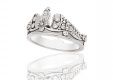 Изящное венчальное кольцо в виде короны на заказ фото