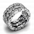 Наборное обручальное кольцо с бриллиантами  на заказ фото