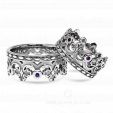 Красивые венчальные кольца Короны  на заказ фото 2