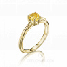 Помолвочное кольцо с желтым бриллиантом огранки сердце SUN HEART RING