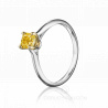 Помолвочное кольцо для невесты с желтым бриллиантом огранки кушон PROMISE CUSHION SUN