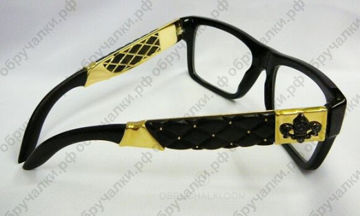 Эксклюзивные мужские очки из желтого золота с черными бриллиантами и черным деревом на заказ фото 2