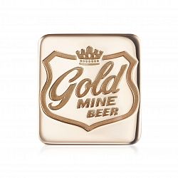 Подарочные рекламные золотые медали с логотипом компании на заказ фото