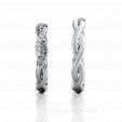 Плетеные обручальные кольца с белыми и черными бриллиантами TWISTED BRILLIANT на заказ фото 3