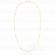Женское золотое колье длинная цепь на заказ фото 3