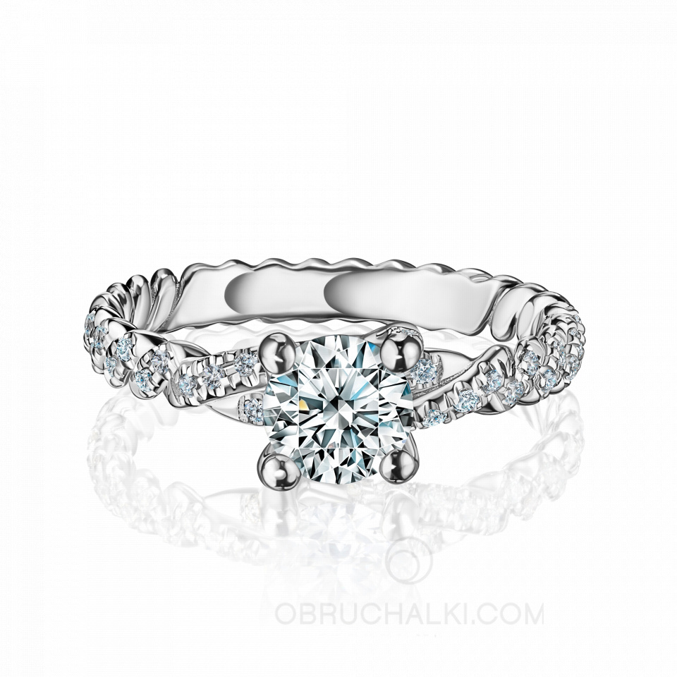 Помолвочное кольцо из золота с бриллиантами TERNURA