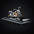 Модель мотоцикла HARLEY DAVIDSON серебряная на заказ фото 4